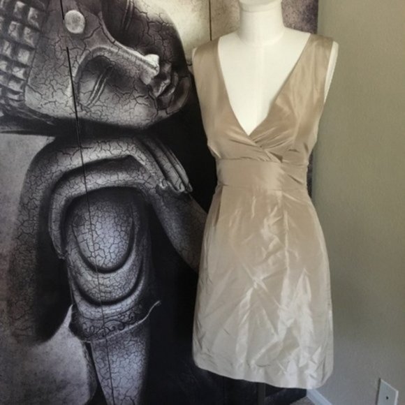 J. Crew Alisanne Dress in Silk Taffeta - Natural 0 - Picture 7 of 9